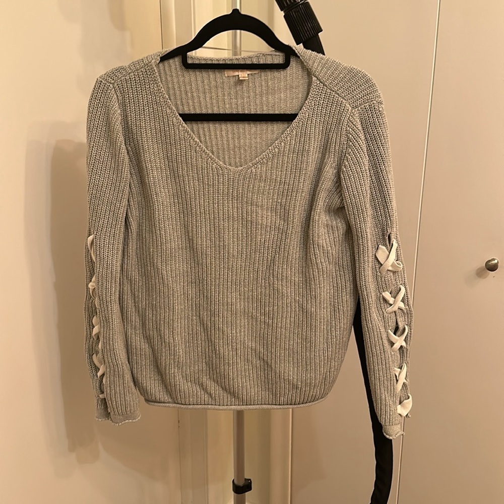 Grey V neck sweater